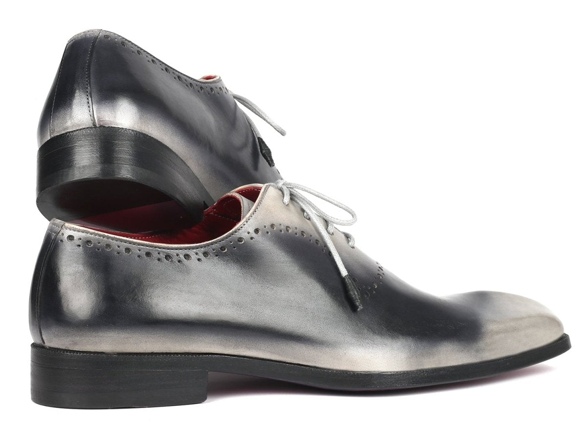 Paul Parkman Men's Hand Painted Oxfords in Gray