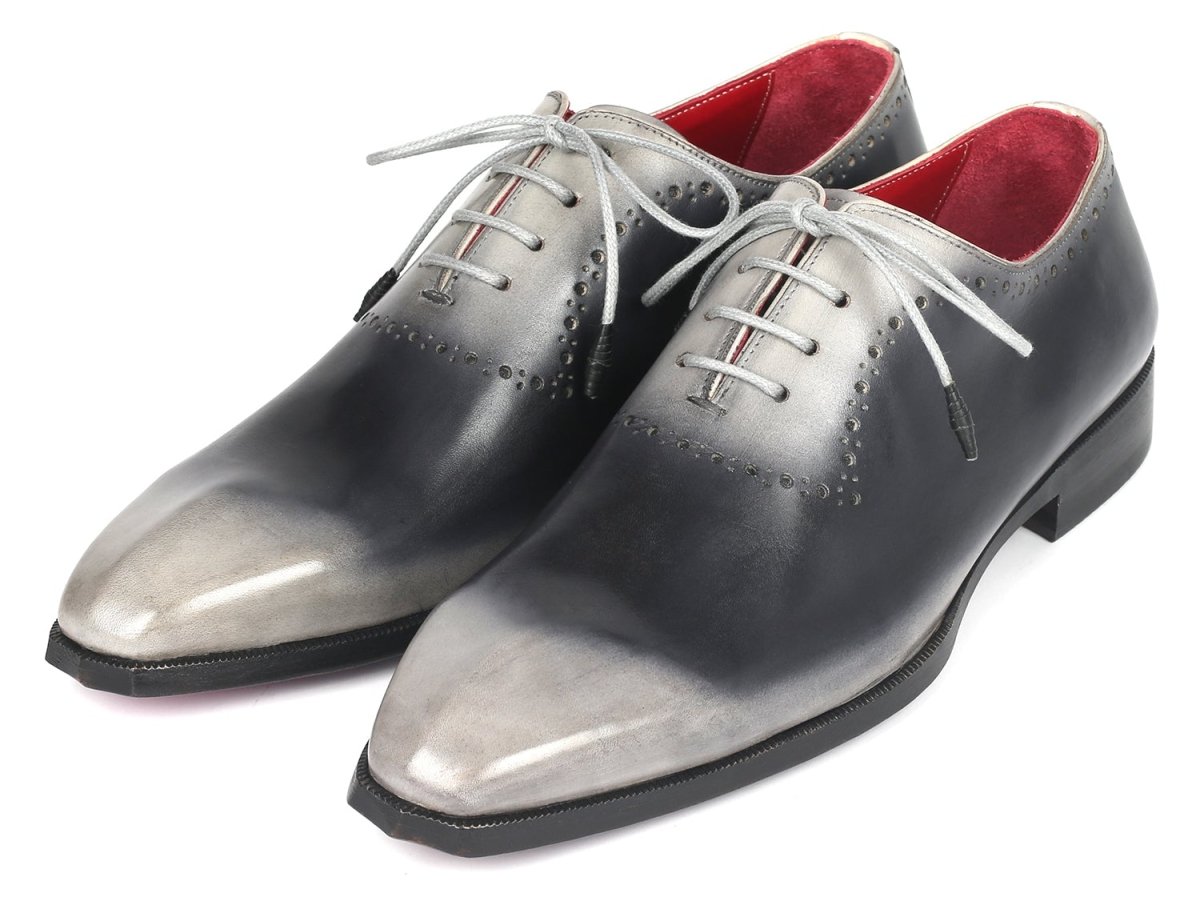 Paul Parkman Men's Hand Painted Oxfords in Gray