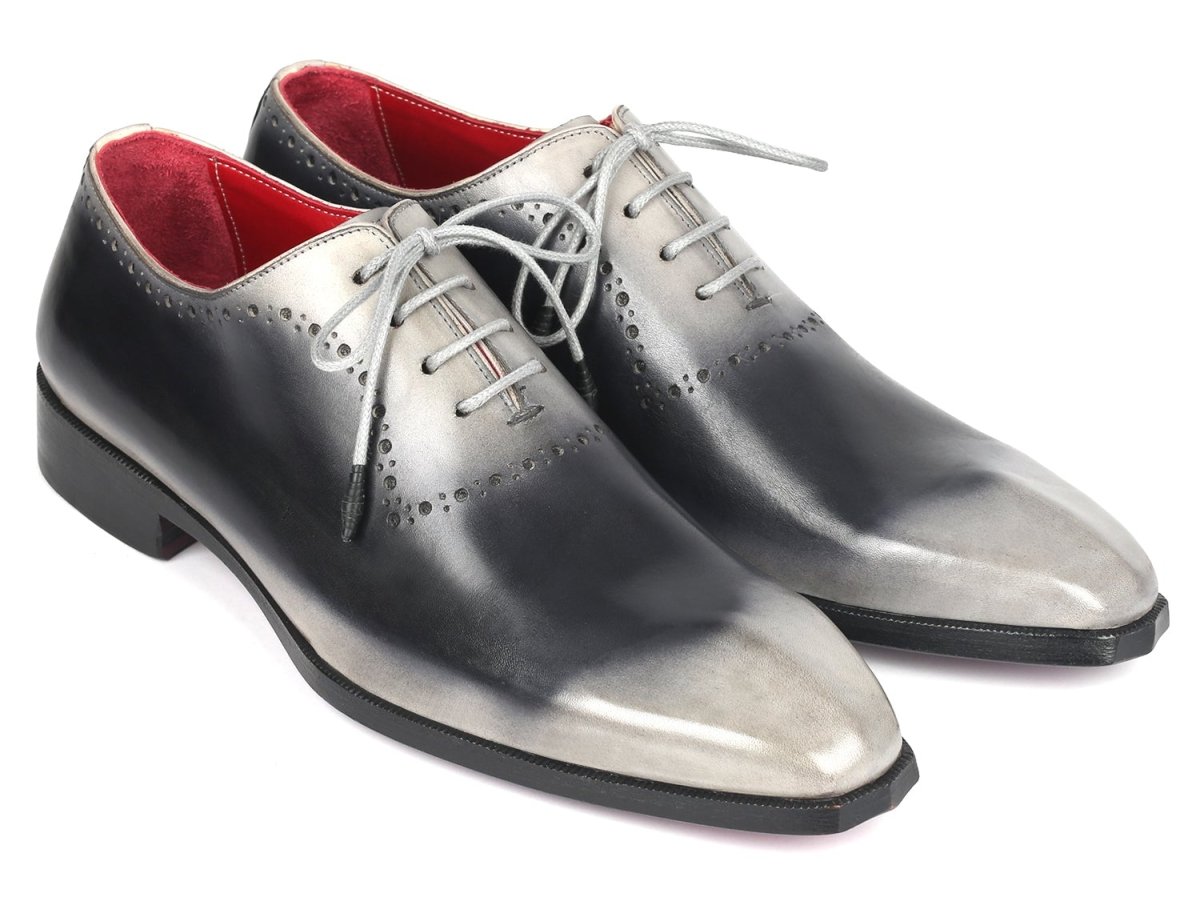 Paul Parkman Men's Hand Painted Oxfords in Gray