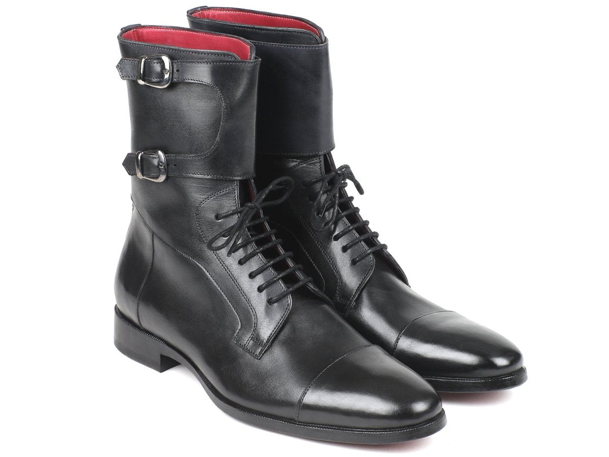 Paul Parkman Men's High Boots Black Calfskin (IDF555 - BLK)