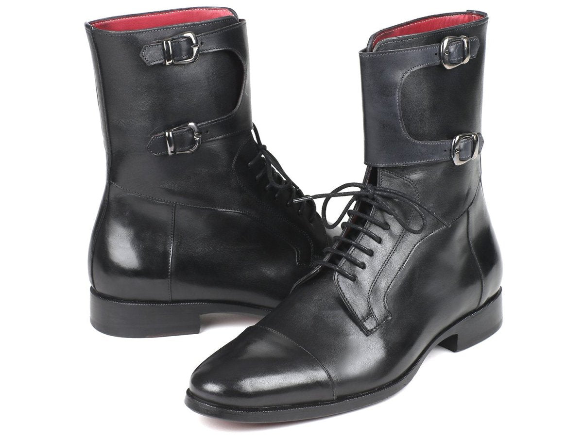 Paul Parkman Men's High Boots Black Calfskin (IDF555 - BLK)