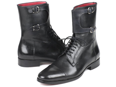 Paul Parkman Men's High Boots Black Calfskin (IDF555 - BLK)