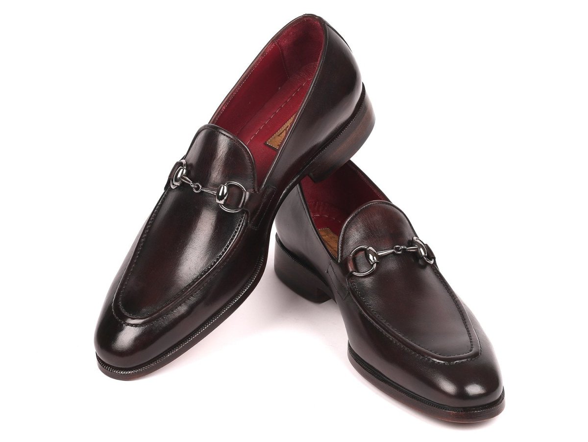 Paul Parkman Men's Horsebit Loafers in Dark Brown