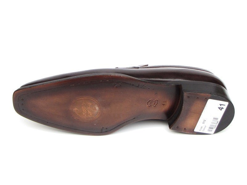 Paul Parkman Men's Loafer Bronze Hand Painted Shoes (ID012 - BRNZ)