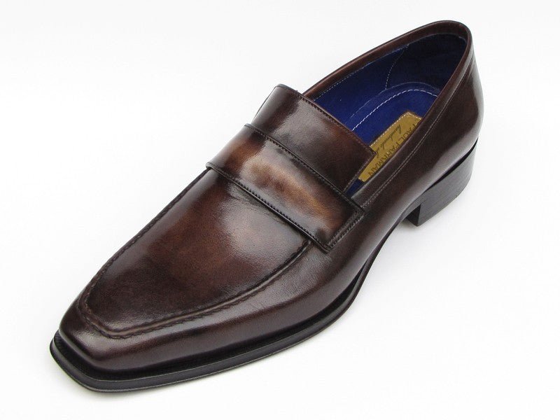 Paul Parkman Men's Loafer Bronze Hand Painted Shoes (ID012 - BRNZ)