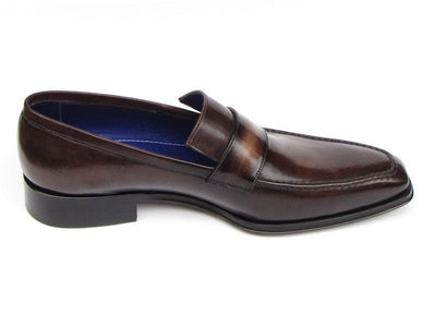 Paul Parkman Men's Loafer Bronze Hand Painted Shoes (ID012 - BRNZ)