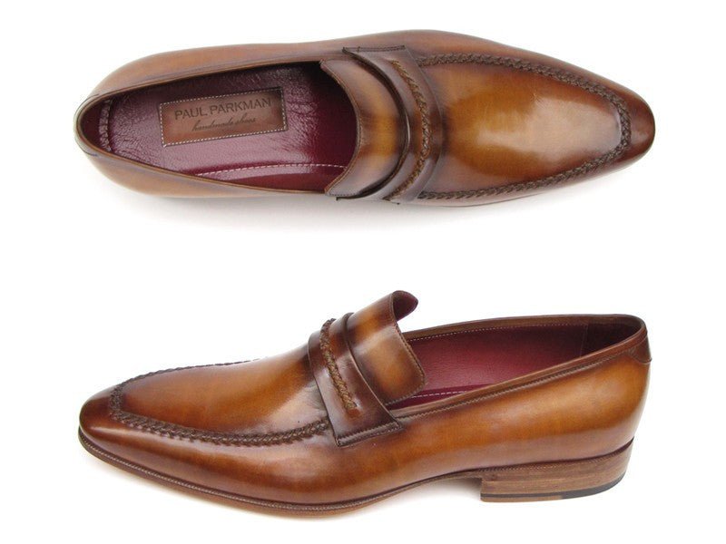 Paul Parkman Men's Loafer Brown Leather Shoes (ID068 - CML)