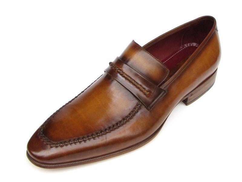 Paul Parkman Men's Loafer Brown Leather Shoes (ID068 - CML)