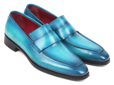 Paul Parkman Men's Loafers in Turquoise