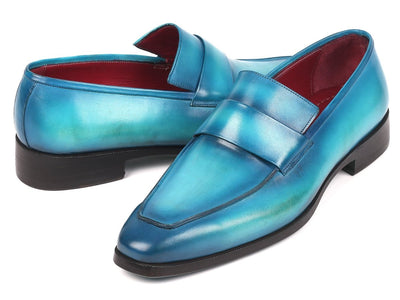 Paul Parkman Men's Loafers in Turquoise