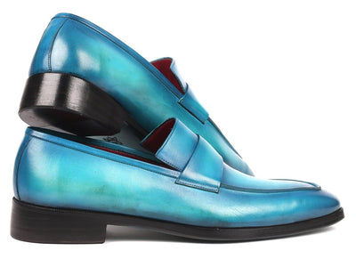 Paul Parkman Men's Loafers Turquoise (ID093 TRQ)