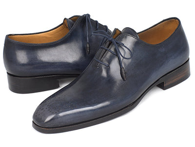 Paul Parkman Men's Navy Wholecut Oxfords (IDKR254NVY)