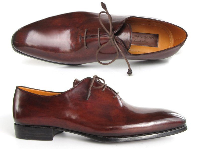 Paul Parkman Men's Oxford Dress Shoes Brownandamp;Bordeaux (ID22T55)