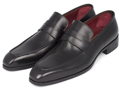 Paul Parkman Men's Penny Loafer Black Calfskin (ID10BLK29)