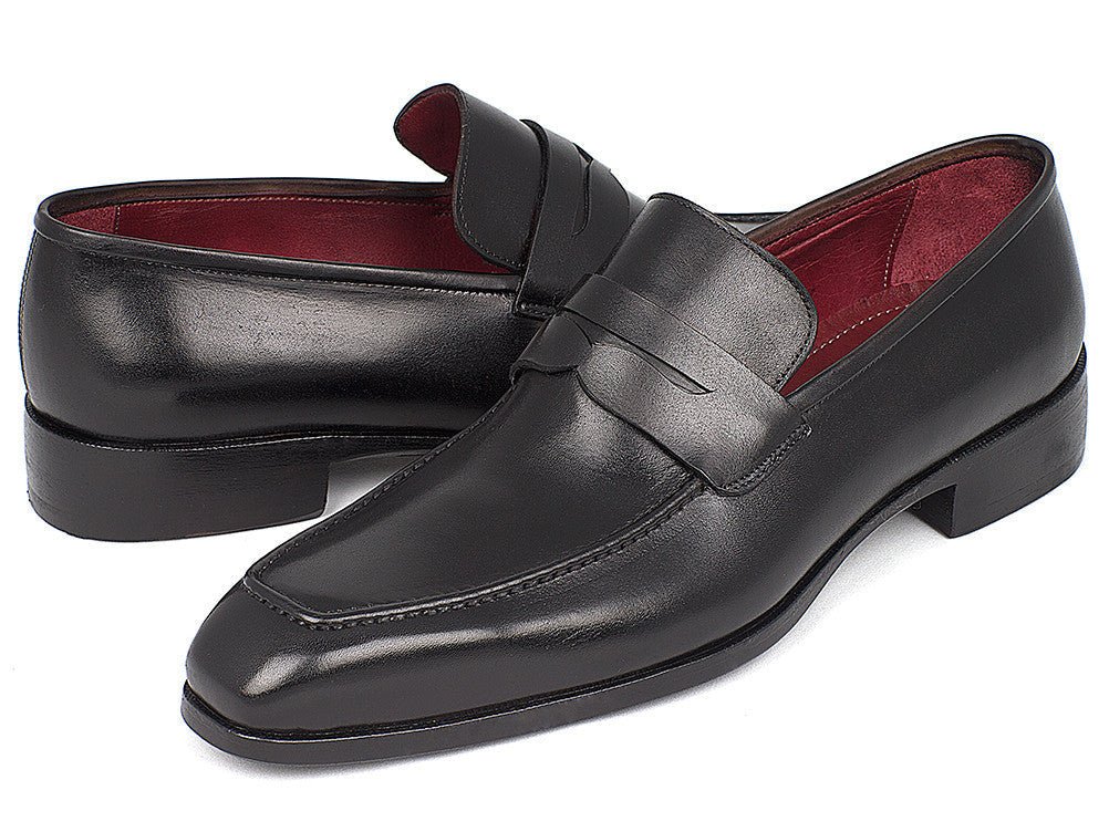 Paul Parkman Men's Penny Loafer Black Calfskin (ID10BLK29)