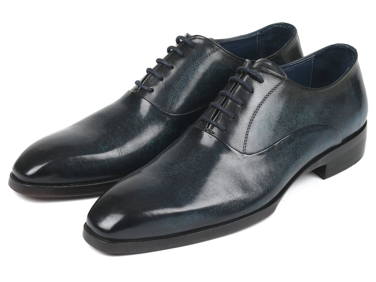 Paul Parkman Men's Plain Toe Oxfords in Navy