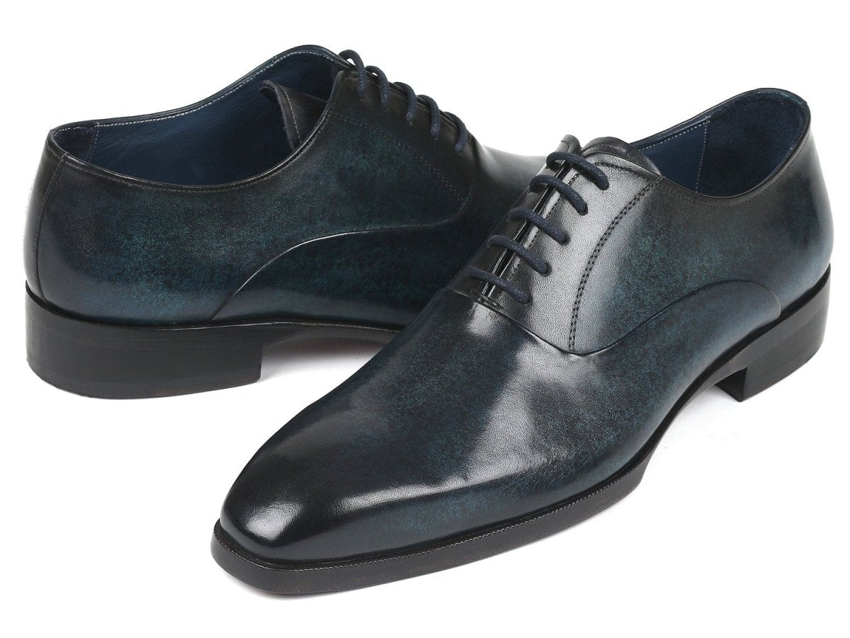 Paul Parkman Men's Plain Toe Oxfords Navy (ID5523 NVY)