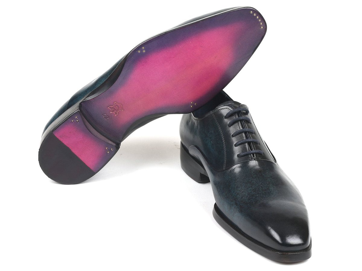 Paul Parkman Men's Plain Toe Oxfords Navy (ID5523 NVY)