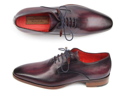 Paul Parkman Men's Plain Toe Oxfords Purple Shoes (ID019 - RP)