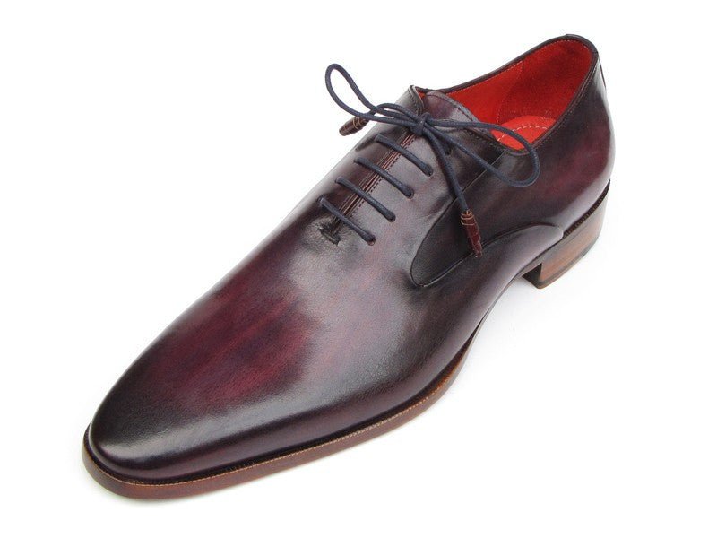 Paul Parkman Men's Plain Toe Oxfords Purple Shoes (ID019 - RP)