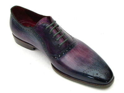 Paul Parkman Men's Purple and Navy Medallion Toe Oxfords (IDPR88TT)