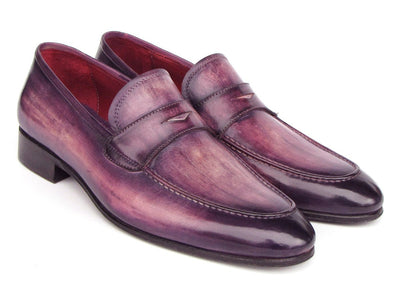Paul Parkman Men's Purple Patina Penny Loafers (ID17PRP33)
