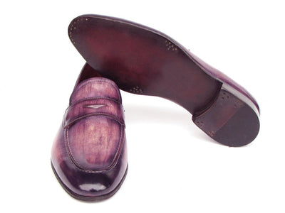 Paul Parkman Men's Purple Patina Penny Loafers (ID17PRP33)