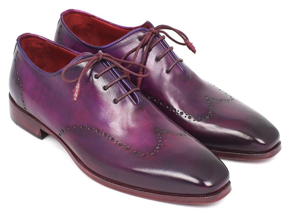 Paul Parkman Men's Purple Wingtip Oxfords (ID84HT12)