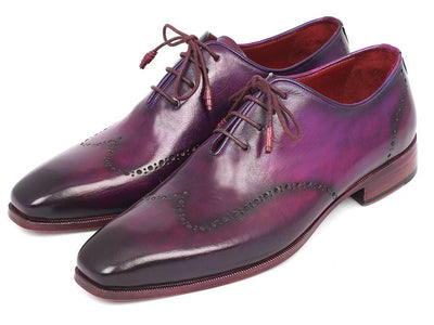 Paul Parkman Men's Purple Wingtip Oxfords (ID84HT12)
