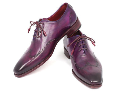 Paul Parkman Men's Purple Wingtip Oxfords (ID84HT12)