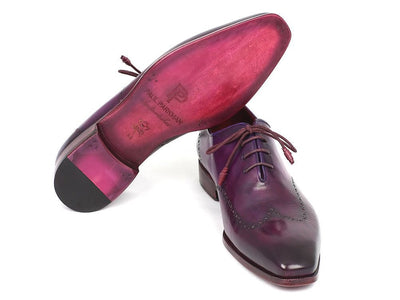 Paul Parkman Men's Purple Wingtip Oxfords (ID84HT12)