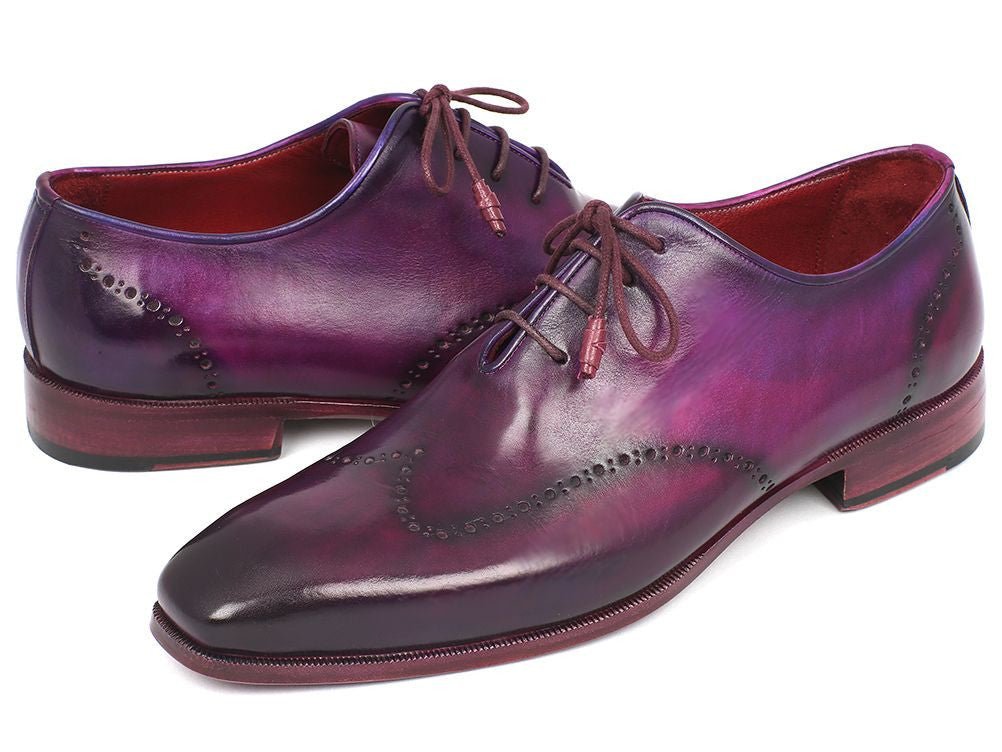 Paul Parkman Men's Purple Wingtip Oxfords (ID84HT12)