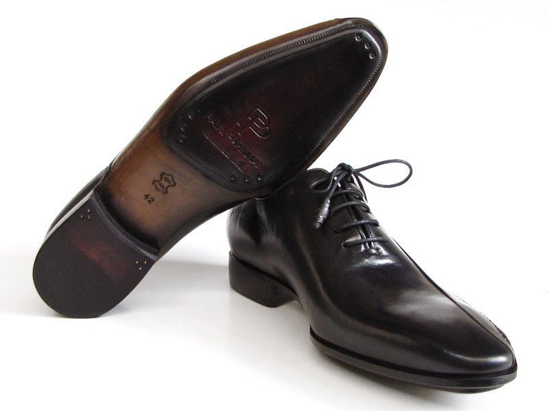 Paul Parkman Men's Side HandsewnLeather Oxfords in Black