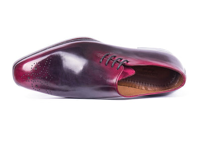 Paul Parkman Men's Side Lace Oxfords Purple and Gray (ID846F11)