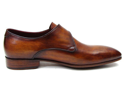 Paul Parkman Men's Single Monkstraps Brown Leather (ID69V5E)