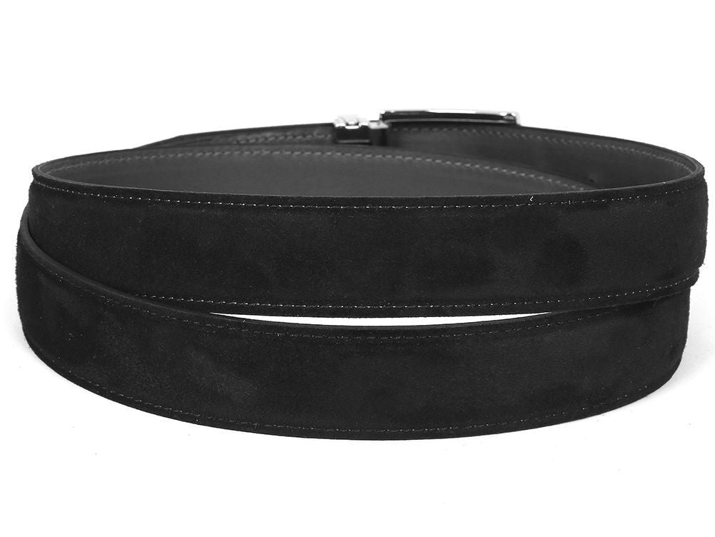 Paul Parkman Men's Suede Belt in Black