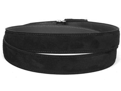 Paul Parkman Men's Suede Belt in Black