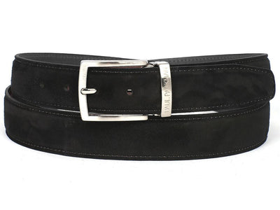 Paul Parkman Men's Suede Belt in Black