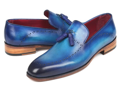 Paul Parkman Men's Tassel Loafer Blue (ID66T82 BLU)
