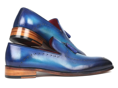 Paul Parkman Men's Tassel Loafer Blue (ID66T82 BLU)