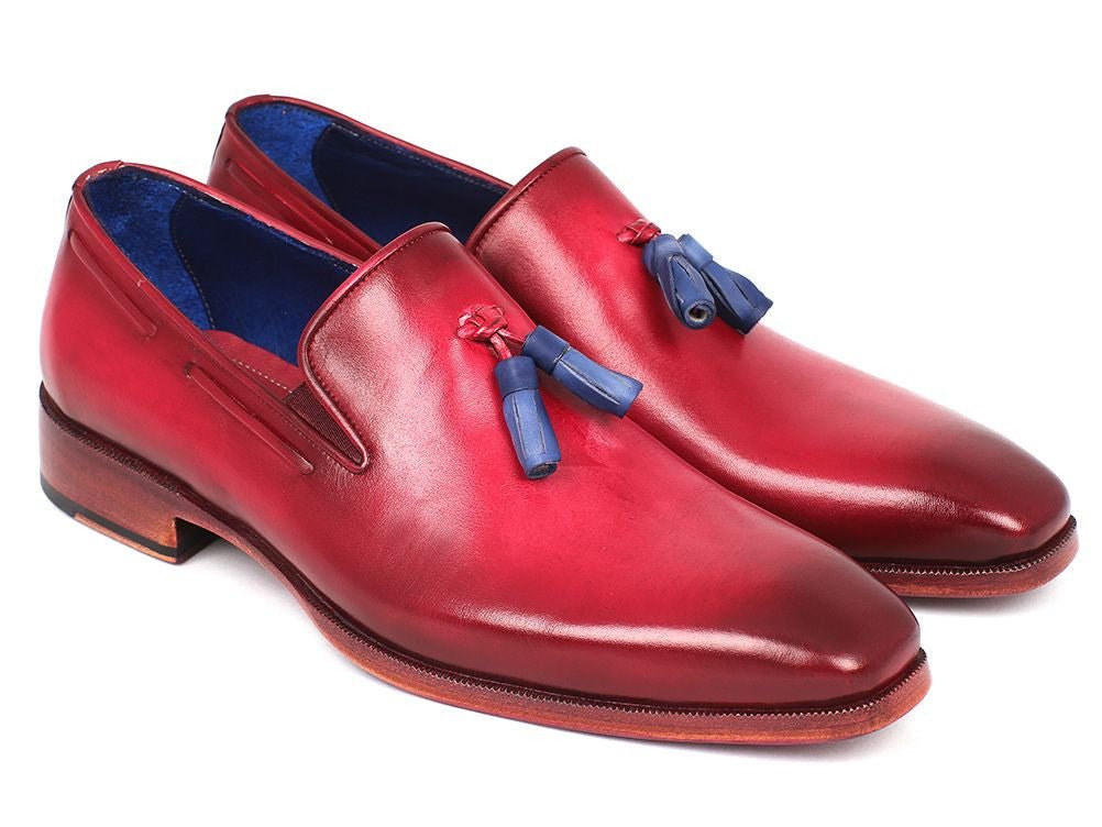 Paul Parkman Men's Tassel Loafer Burgundy (ID5141BUR)