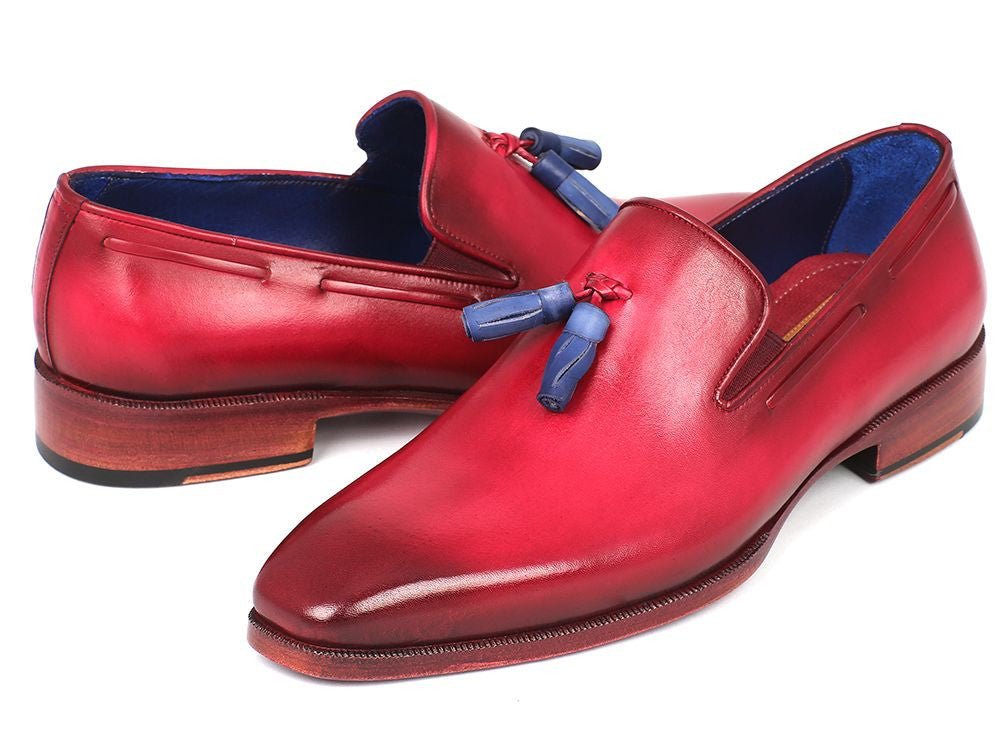 Paul Parkman Men's Tassel Loafer Burgundy (ID5141BUR)