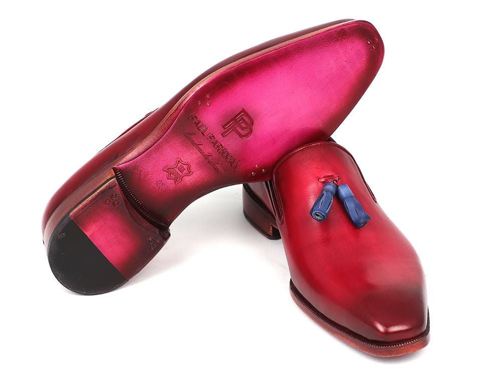 Paul Parkman Men's Tassel Loafer Burgundy (ID5141BUR)