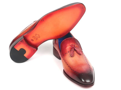 Paul Parkman Men's Tassel Loafer Burgundy (ID66T82 BUR)