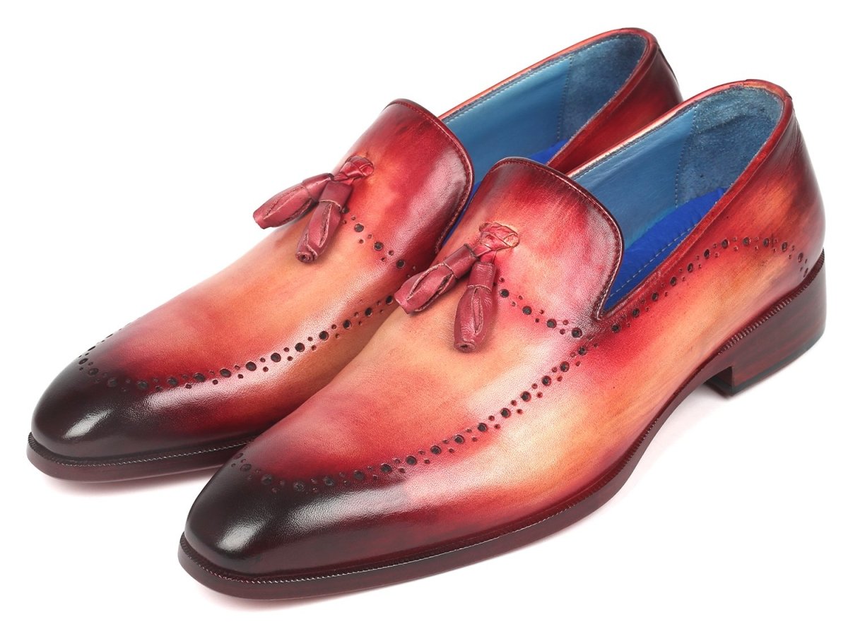 Paul Parkman Men's Tassel Loafer Burgundy (ID66T82 BUR)