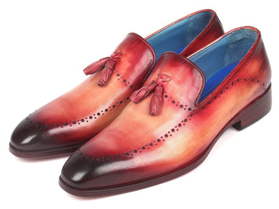 Paul Parkman Men's Tassel Loafer Burgundy (ID66T82 BUR)