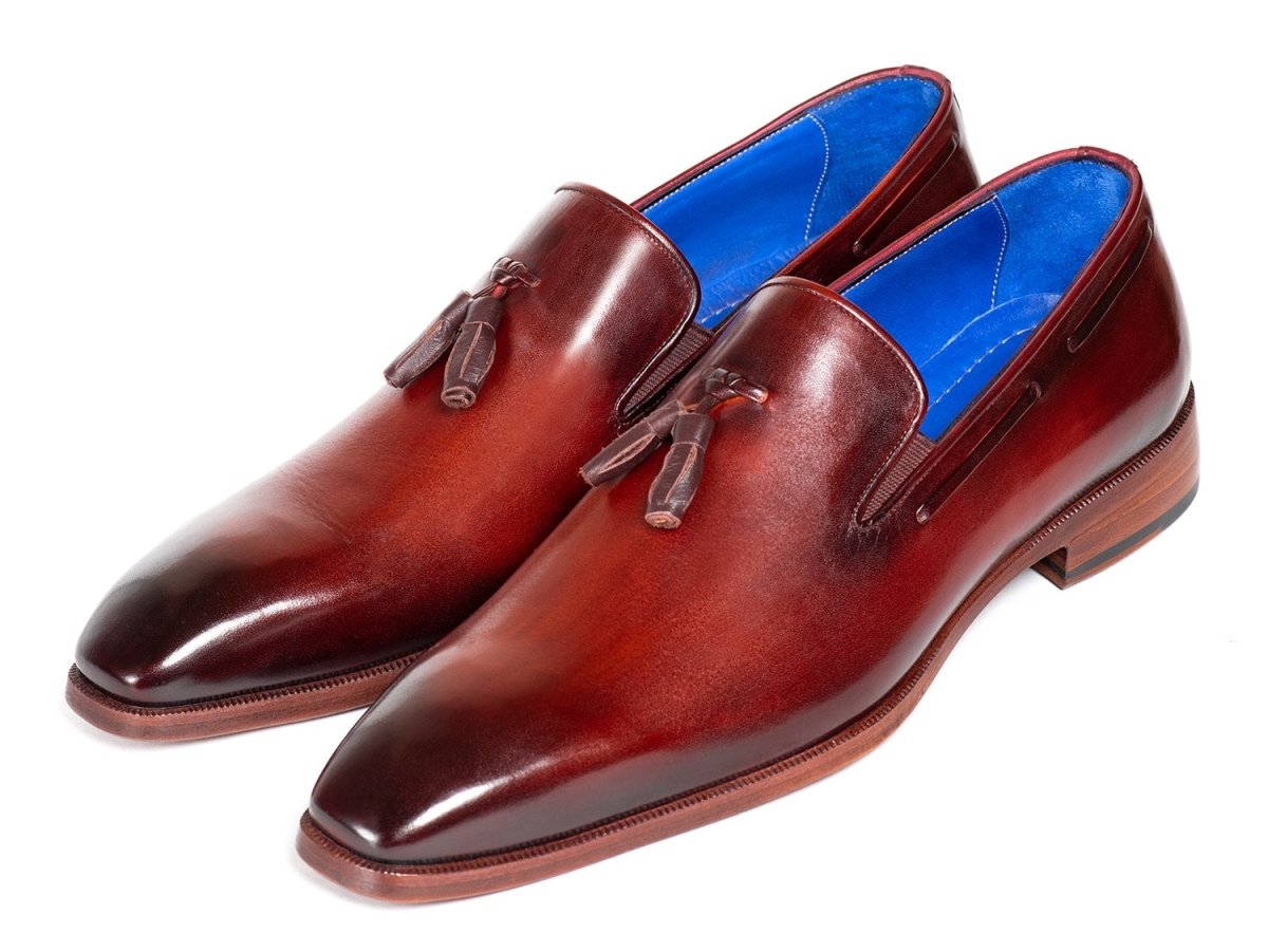 Paul Parkman Men's Tassel Loafer Garnet Brown (ID5141GBRW)