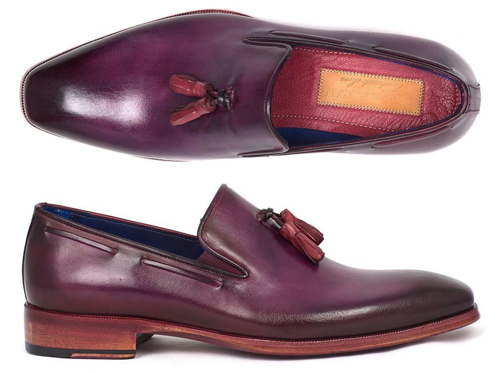 Paul Parkman Men's Tassel Loafer Purple (ID5141PRP)