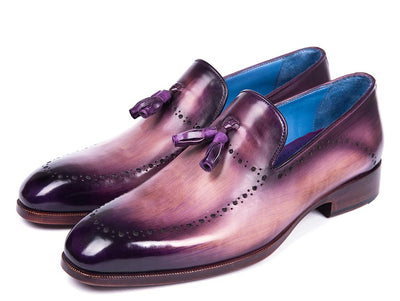 Paul Parkman Men's Tassel Loafer Purple (ID66T80 - PRP)