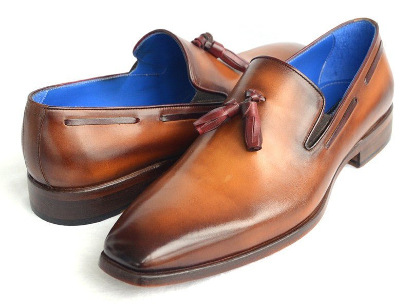 Paul Parkman Men's Tassel Loafer Walnut Leather Sole Leather Upper (ID5141 - WALNUT)